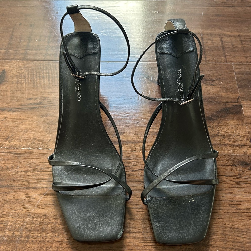 Tony Bianco Elegant Black Sandals